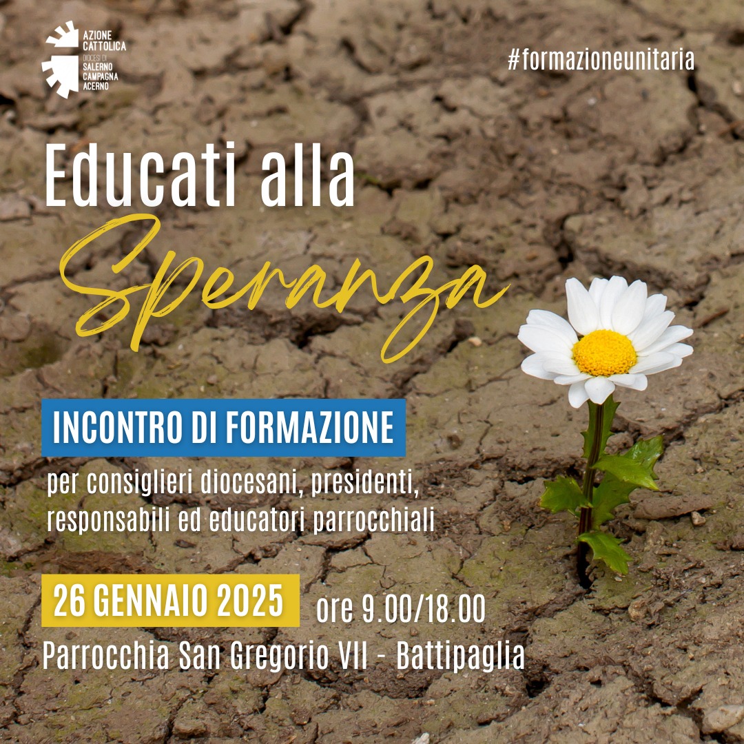 Incontro di formazione Educati alla speranza